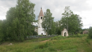 Λιουμπέτς, Ρωσία. Η εκκλησία στο κέντρο του χωριού.