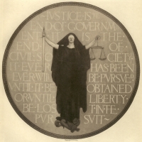 Edwin &Alpha;ustin &Alpha;bbey, &Delta;&iota;&kappa;&alpha;&iota;&omicron;&sigma;ύ&nu;&eta;. &epsilon;&iota;&kappa;ό&nu;&alpha; &alpha;&pi;ό &tau;&omicron; &beta;&iota;&beta;&lambda;ί&omicron; &tau;&omicron;&upsilon; E.V. Lucas, Edwin Austin Abbey, Royal Academician, The Record of His Life and Work, 1921.