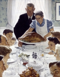 Norman Rockwell, Freedom from Want, λάδι σε καμβά, 116,2 × 90 εκ., 1943.