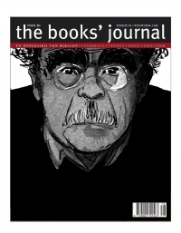 Ο Θανάσης Βαλτινός στο εξώφυλλο του Books' Journal #45.