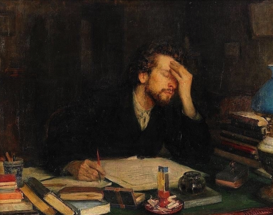 &Lambda;&epsilon;&omicron;&nu;ί&nu;&tau; &Pi;ά&sigma;&tau;&epsilon;&rho;&nu;&alpha;&kappa; (1862-1845), &Tau;&omicron; &pi;ά&theta;&omicron;&sigmaf; &tau;&eta;&sigmaf; &delta;&eta;&mu;&iota;&omicron;&upsilon;&rho;&gamma;ί&alpha;&sigmaf;, ά&gamma;&nu;&omega;&sigma;&tau;&eta; &chi;&rho;&omicron;&nu;&omicron;&lambda;&omicron;&gamma;ί&alpha;. &Lambda;ά&delta;&iota; &sigma;&epsilon; &kappa;&alpha;&mu;&beta;ά. 