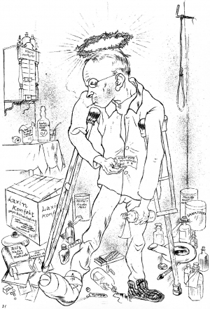 Τζορτζ Γκρος, Ο υποχόνδριος Otto Schmalhausen, 1921
