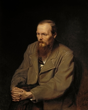 Το πορτρέτο του Ντοστογιέφσκι από τον Βασίλι Περόφ (1872). Η πιο διάσημη απεικόνιση του συγγραφέα.     