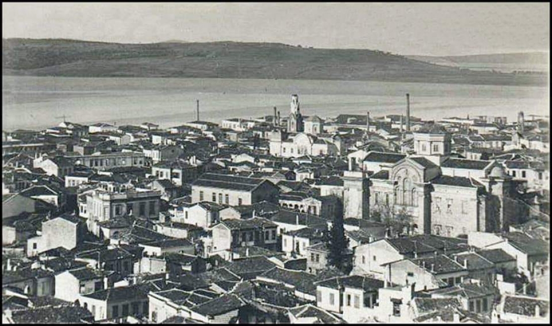 Φωτογραφία του κέντρου της πόλης των κυδωνιών το 1930. 