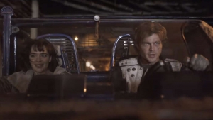 O Άλντεν Έρενραϊχ και η  Εμίλια Κλαρκ στο Solo. A Star Wars Story.