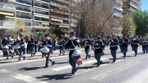 Θεσσαλονίκη, 24 Οκτωβρίου 2016. Η μπάντα του στρατού κάνει πρόβα. 