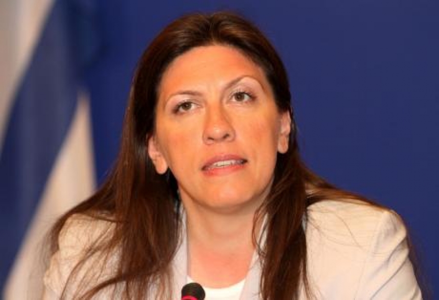 Η Ζωή Κωνσταντοπούλου, στη συνέντευξη που έδωσε στη Βουλή, στις 5 Αυγούστου 2015.