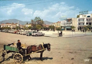 Η Κομοτηνή τη δεκαετία του 1960. Εικόνα από καρτ ποστάλ.