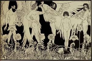 H δημιουργία του άνδρα, χαρακτικό του Ephraim Moses Lilien, 1903.  