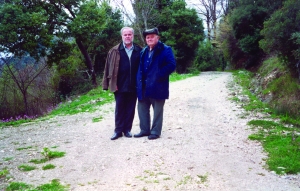 Ο Μιχάλης Γκανάς και ο πατέρας του.