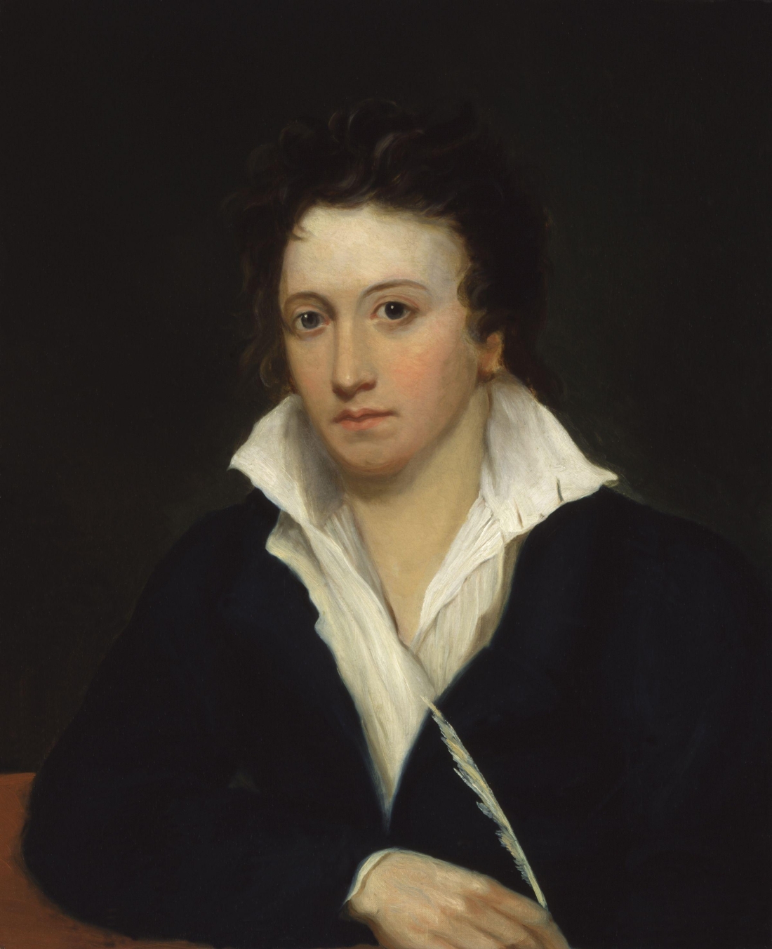 Πορτρέτο του Πέρσυ Μπυς Σέλλεϋ από τον Alfred Clint (1829).