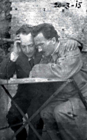 1914. Ο Νίκος Καζαντζάκης και ο Άγγελος Σικελιανός στο Άγιον Όρος.  