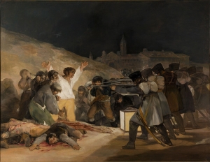 Φρανθίσκο Γκόγια, «3η Μαΐου 1808», λάδι σε μουσαμά, 266 x 345 εκ., 1814. Την ημερομηνία που φέρει και το έργο, στην κατεχόμενη από τα στρατεύματα του Ναπολέοντα Μαδρίτη, εκτελέστηκαν μαζικά περίπου 400 ισπανοί πολίτες. Η θυσία των Ισπανών γίνεται στο όνομα του έθνους, αυτής της ομοιογενούς ενότητας, που κατά τον ορισμό του Χέρντερ γειτνιάζει ιδιαίτερα με την έννοια της φυλής, έχει χαρακτήρα, όπως ο άνθρωπος, και συνιστά το πλέον ευγενές προϊόν της ιστορίας. Ο Χέρντερ, με αυτές τις απόψεις, συγκαταλέγεται στους θεμελιωτές του αντι-διαφωτισμού.