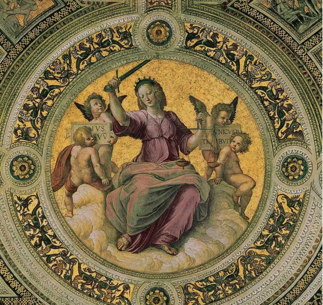 &Eta; &Delta;&iota;&kappa;&alpha;&iota;&omicron;&sigma;ύ&nu;&eta;, ό&pi;&omega;&sigmaf; &tau;&eta;&nu; &alpha;&pi;έ&delta;&omega;&sigma;&epsilon; &omicron; &Rho;&alpha;&phi;&alpha;ή&lambda;.