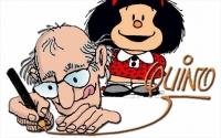 Αυτοπροσωπογραφία του Quino με τη Μαφάλντα.