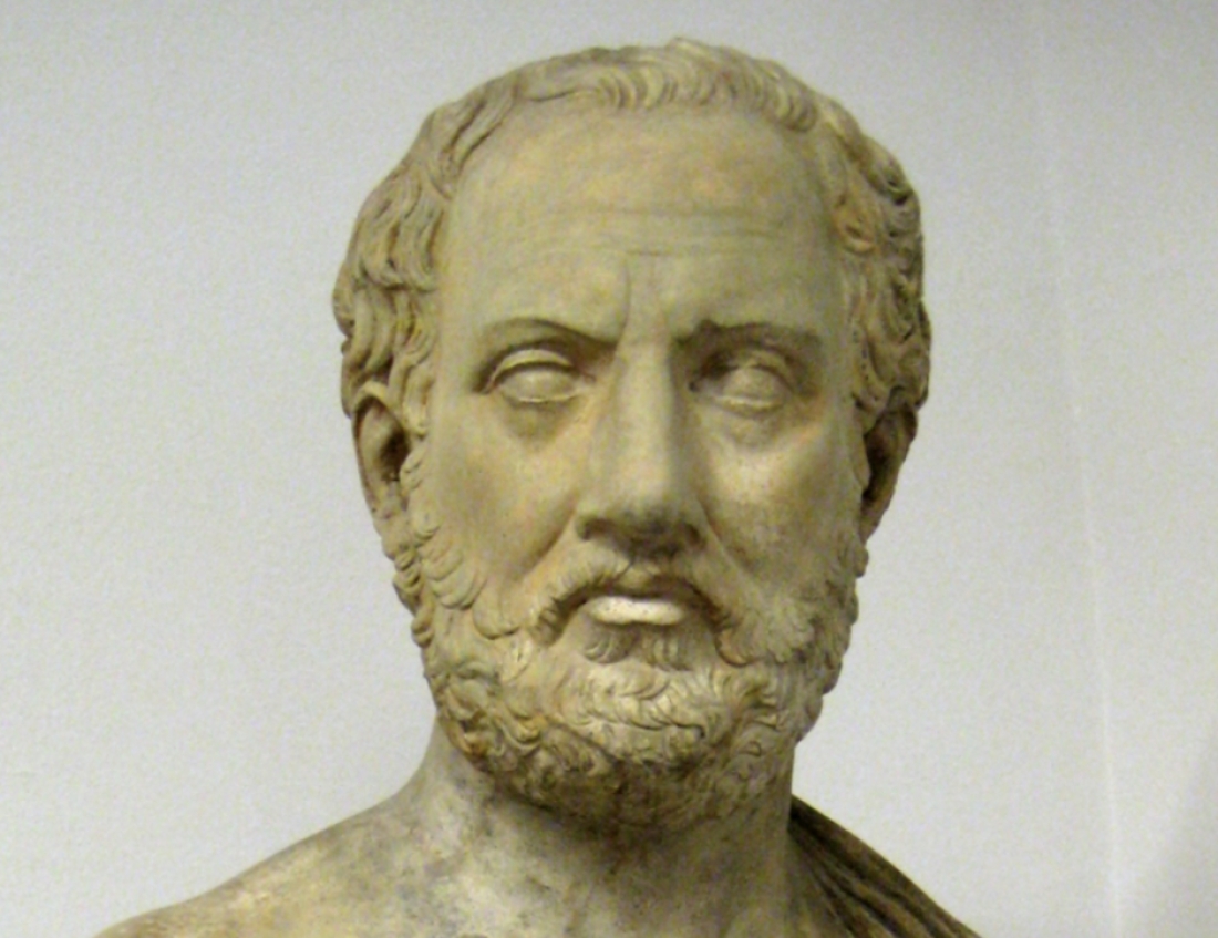 &Omicron; &Theta;&omicron;&upsilon;&kappa;&upsilon;&delta;ί&delta;&eta;&sigmaf;. &Alpha;&nu;&tau;ί&gamma;&rho;&alpha;&phi;&omicron; &rho;&omega;&mu;&alpha;ϊ&kappa;ή&sigmaf; &pi;&rho;&omicron;&tau;&omicron;&mu;ή&sigmaf; (&pi;&epsilon;&rho;. 100 &mu;.&Chi;.), &pi;&omicron;&upsilon; &epsilon;ί&nu;&alpha;&sigma;&iota; &alpha;&nu;&tau;ί&gamma;&rho;&alpha;&phi;&omicron; &pi;&rho;&omicron;&tau;&omicron;&mu;ή&sigmaf; &pi;&omicron;&upsilon; &delta;&eta;&mu;&iota;&omicron;&upsilon;&rho;&gamma;ή&theta;&eta;&kappa;&epsilon; &tau;&omicron;&nu; 4&omicron; &pi;.&Chi;. &alpha;&iota;ώ&nu;&alpha;.