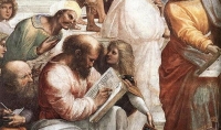 Ραφαήλ (1510-1511), O Πυθαγόρας στη Σχολή των Αθηνών (λεπτομέρεια), νωπογραφία, 500x770 εκ. 