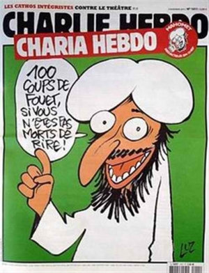 Το εξώφυλλο του Charlie Hebdo που φιλοξένησε τα σκίτσα του Μωάμεθ. 