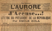 H &pi;&rho;ώ&tau;&eta; &sigma;&epsilon;&lambda;ί&delta;&alpha; &tau;&eta;&sigmaf; &epsilon;&phi;&eta;&mu;&epsilon;&rho;ί&delta;&alpha;&sigmaf; L'Aurore, &tau;&eta;&sigmaf; 13&eta;&sigmaf; &Iota;&alpha;&nu;&omicron;&upsilon;&alpha;&rho;ί&omicron;&upsilon; 1898, &mu;&epsilon; &tau;&omicron; &pi;&alpha;&rho;&epsilon;&mu;&beta;&alpha;&tau;&iota;&kappa;ό &Kappa;&alpha;&tau;&eta;&gamma;&omicron;&rho;ώ &tau;&omicron;&upsilon; &Epsilon;&mu;ί&lambda; &Zeta;&omicron;&lambda;ά, &upsilon;&pi;έ&rho; &tau;&omicron;&upsilon; &Nu;&tau;&rho;έ&upsilon;&phi;&omicron;&upsilon;&sigmaf;. 