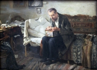 Κλάβντιι Βασίλιεβιτς Λεμπέντεφ (1852-1916), Μεσήλικος μόνος, λάδι σε καμβά, 1900.