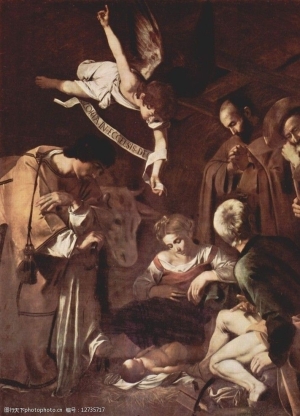 Michelangelo Merisi da Caravaggio, H γέννηση του Χριστού. Έργο που, το 1969, εκλάπη από το παρεκκλήσι του Σαν Λορέντζο στο Παλέρμο.