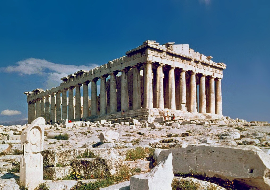 Ο Παρθενώνας. Σύμβολο του αρχαίου ελληνικού πολιτισμού και της δημοκρατίας.  