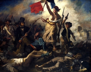 Ο περίφημος πίνακας του Ντελακρουά «Η ελευθερία καθοδηγεί το λαό». 